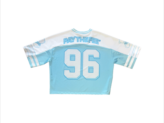 PTF Football Jersey, Baby Blue/White
