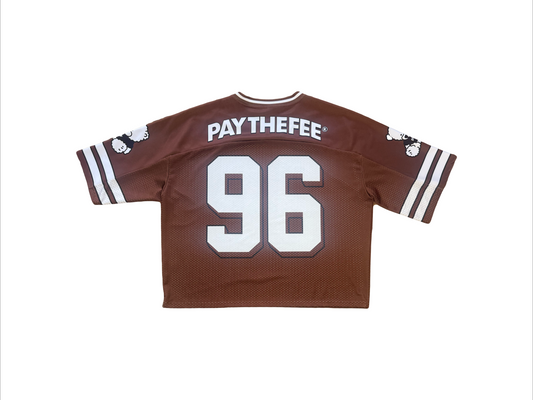 PTF Football Jersey, Brown/White